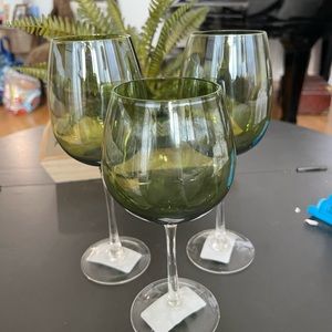 3 different sizes of Libby’s stem wine glasses